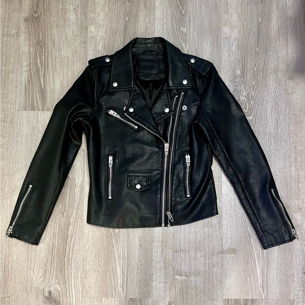BlankNYC Vegan Leather Moto Jacket - Black
